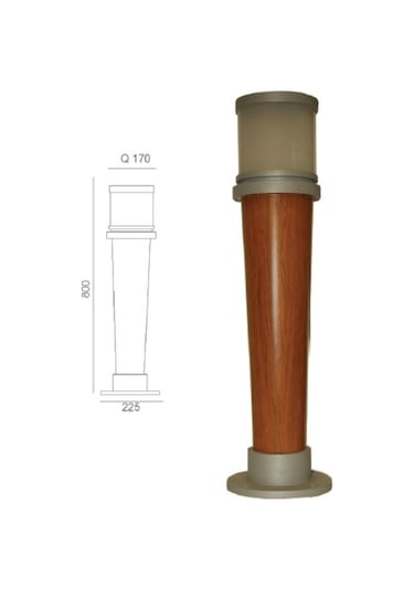 Bahçe Armatürü Bollard Kahverengi