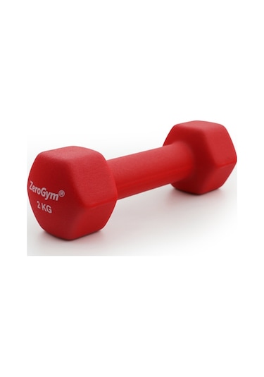 Zerogym Neopren Kaplı İçi Demir Dambıl 2 Kg Kırmızı 1 Adet