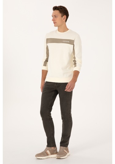U.s. Polo Assn. Erkek Sweatshirt 50316354-vr256 İnci