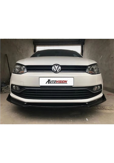 Vw Polo Ön Lip 3 Uyumlu Parça Parlak Siyah 2009-2017