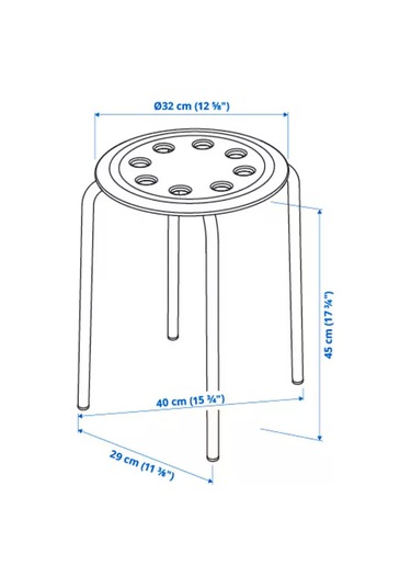 Ikea Marıus Mutfak Sandalyesi Tabure Translators 224696483 Beyaz