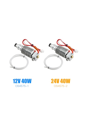 Yaleker Aibecy 3d Yazıcı I3 Mega Isıtıcı Ucu Seti - 24v 40w, Termistörlü, Teflonlu Boru, 0.4mm Nozzle, 1.75mm Filament