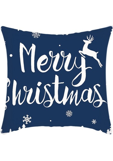 Cartoon Hand-painted Style Christmas Decorative Pillow No.37 Ekru