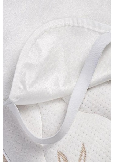 Altın Karma Pamuk Sıvı Geçirmez Bebek Alezi 70x110 Cm Beyaz