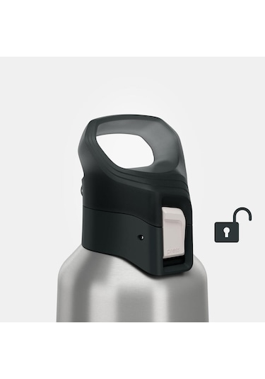 Quechua Outdoor Paslanmaz Çelik Termos - 0,8 L - Pratik Kapak - Beyaz - 900