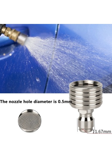 Yüksek Basınçlı Su Tabancası Arayüzü Yıkama Memesi Paslanmaz Çelik Duş Bıçakları 1/4 Hızlı Bağlantı Yıkama Arabaları Bahçe Kentsel Aracı Bordo