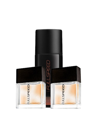 Avon Full Speed Ekek Parfüm EDT 30 ML x 2 + Deodorant Erkek 3'lü Avantaj Seti