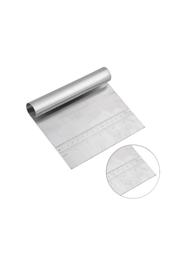 Moveevo Pasta, Hamur Ve Pasta Krema Dağıtıcı, Çikolata Kıvrımları Ve Yıkama İçin Paslanmaz Çelik Hamur Scraperı - 15x12cm Diğer