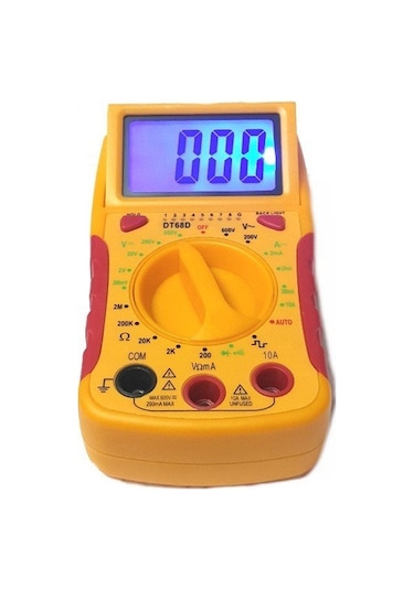 Class Dijital Multimetre & Kablo Test Cihazı - Dt 68d