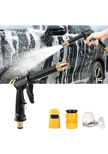 Luckystars Yüksek Basınçlı Ev Araba Yıkama Su Tabancası Hortum Hortumu Bahçe Teleskopik Temizleme Sulama Başlığı Tanrı