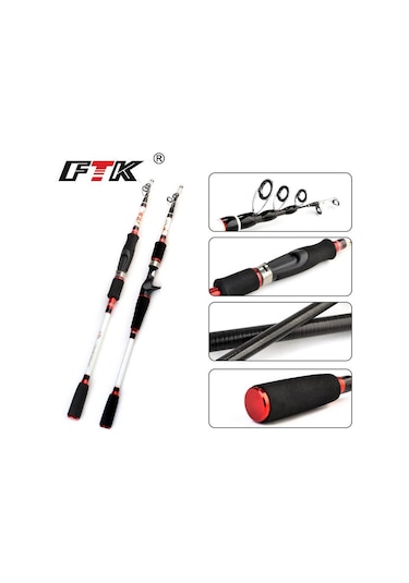 Ftk Teleskopik Olta, Ultra Hafif, Döner Ve Döküm, Karbon Fiber Olta, 1,8-3,0m, Olta Takımı Castıng-3.0m