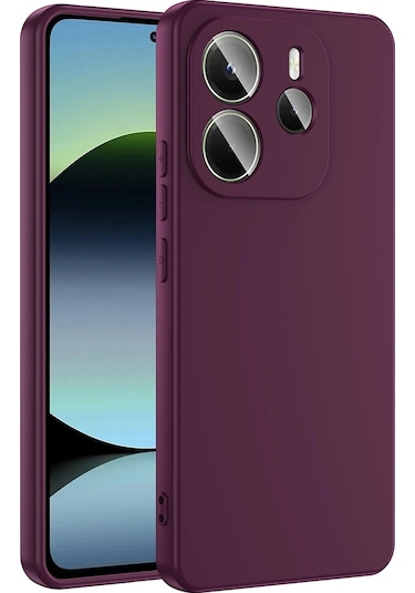 Xiaomi Redmi Note 14 4g Kılıf Zore Mara Lansman Kapak Koyu Mor