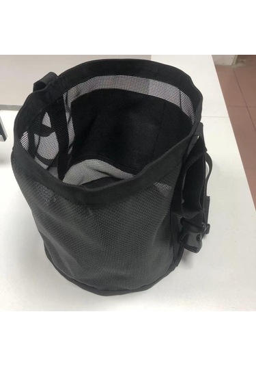 Homyl At Yem Torbası File Nefes Alabilen Güçlendirilmiş Siyah Siyah