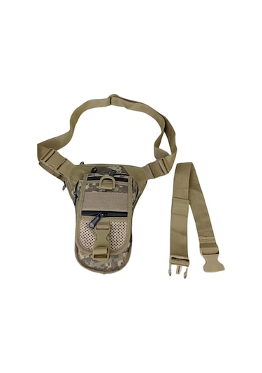 Unisex Tactical Özel Bölmeli Bel ve Bacak Çantası Siyah