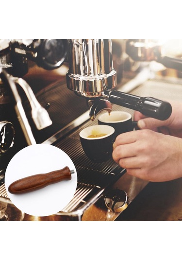 Suntek Portafilter Kahve Makineleri Aracı Espresso Makinesi C İçin Katı Ahşap Saplı