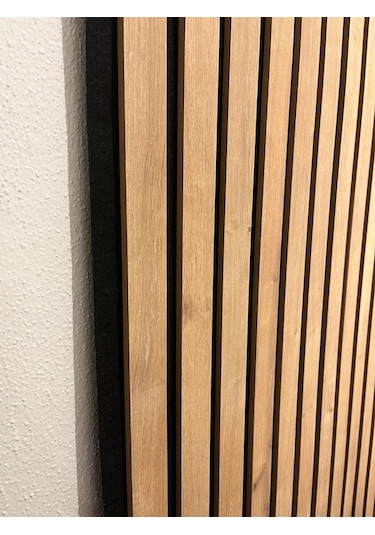 Mdf Akustik Panel 100x280 Safir Meşe Ahşap Duvar Paneli