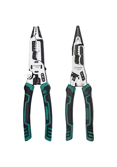 Geeksen Elektrikçi Çok İşlevli Takım: Tel Soğutma, Kesme Ve Basma İçin Dayanıklı Çelik Pense - Ev Tamiri Ve Profesyonel Kullanım