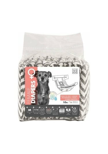M-pets Dişi Köpekler İçin Külot M 10'Lu