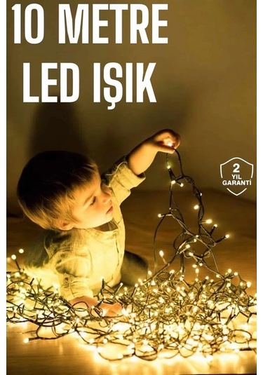 Bfs Gün Işığı 10 Metre Led Işık Şerit Led Süsleme Parti Malzemesi Çok Renkli