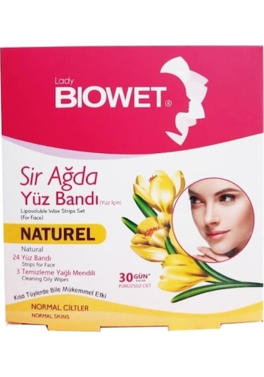 Lady Biowet Biowet 27'li Yüz Sir Ağda Bandı Naturel
