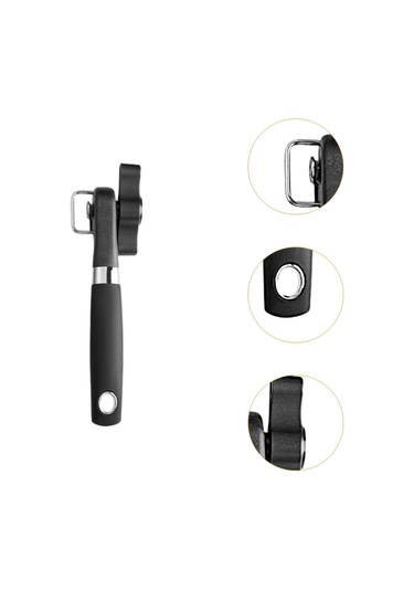 Suntek Açık Konserve Kavanoz Açma Cihazı Katı Pürüzsüz Siyah