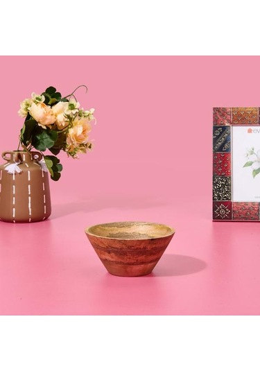 Excellent Houseware Mango Kase - Kahverengi - 15x6,5 Cm Kahverengi