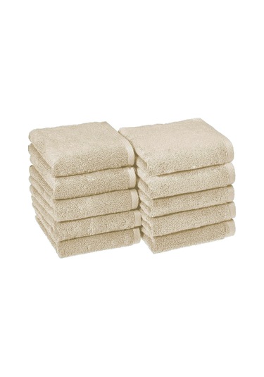 10 Lu El Yüz Otel Havlusu 50x85 Cm Renkli 16/1 Avs 200 Gr Kahve