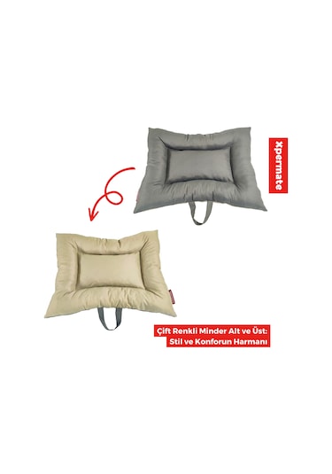 Xpermate Comfort Köpek Minderi Köpek Yatağı 55 x 65 CM Ant-Bej