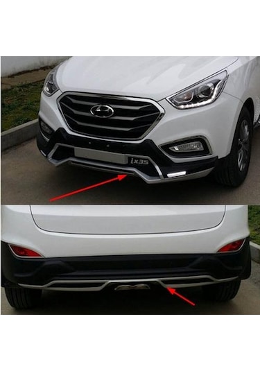 Hyundai İx35 Ön Arka Tampon Koruma Oem Stil Ledli 2009-2016