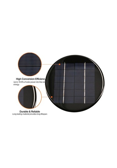 Besthome1 Portatil 6v 330ma Güneş Paneli - Dıy Oyuncak, Fan, Bahçe Pompası İçin Su Geçirmez Polikristal Güneş Modülü