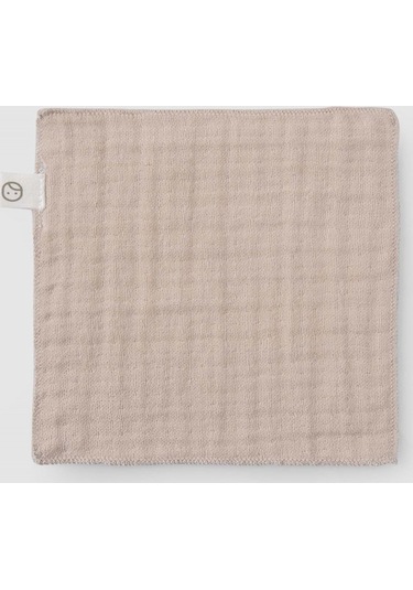 3' Lü Dört Katlı Müslin Ağız Bezi Seti Bej