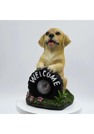 Yaozixa Güneş Enerjili Köpek Şekilli Bahçe Aydınlatması - Otomatik Işık Kontrolü, Ip65 Su Geçirmez, Dekoratif Ve Pratik, Dış Mekanlar İçin