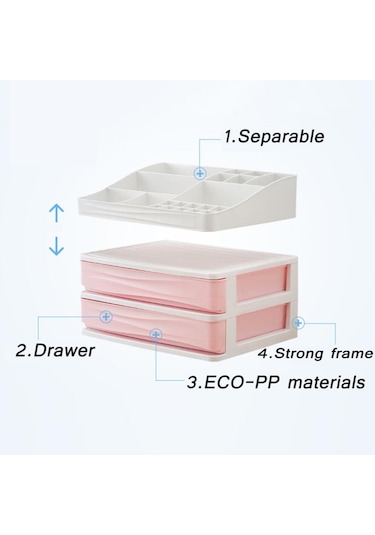 Suntek Kozmetik Düzenleyici Makyaj Çekmecesi Tutucu Mücevher