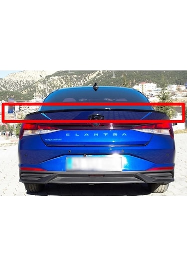 Hyundai Elantra 2021-2022 Uyumlu Piano Black Bagaj Üstü Spoiler