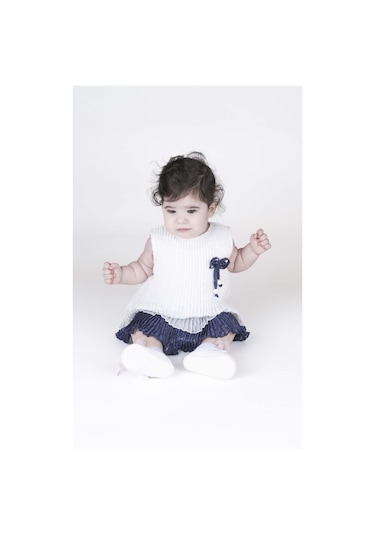 Best Kids Kız Bebek Pilili Elbise 001