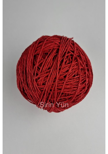Sarılmış Kağıt İp 100 Gram Kırmızı