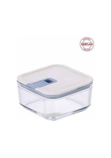 Neoflam Perfect Seal Kare Cam Saklama Kabı Bej 720 ML Bej