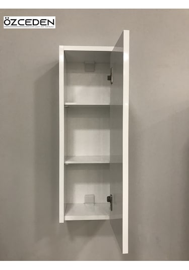 Çok Amaçlı Banyo Mutfak Dolabı 70Cm Mdf Parlak Beyaz