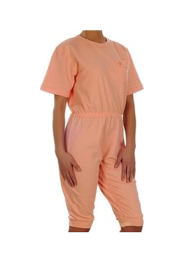 Caretex BH01 Bacak Fermuarlı Kadın Hasta Bakım Tulumu