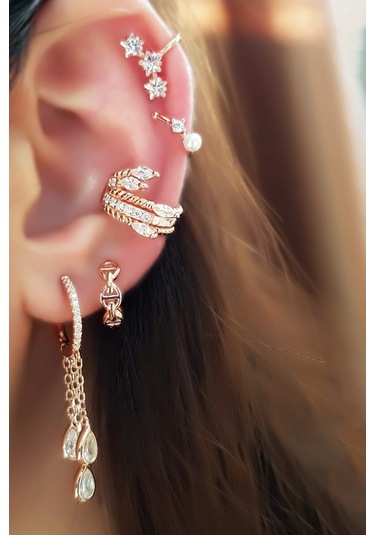 MorMajor Silver Tekli Ithal Minicik Figürlü Gümüş Küpe-5593