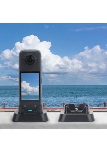 Kangvka Insta360 X4 Kamera İçin Sunnylife X4-dz808 Dikey Yükleme Ve Masaüstü Tutucu Taban - Sabit Kurulum, Eva Yumuşak Yastık İle Lens Ve Gövde Koruması