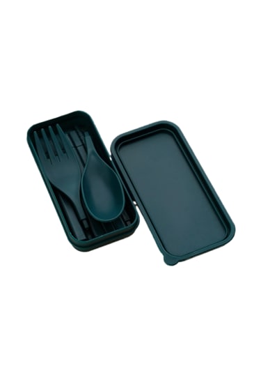 Çocuk 3 Parçalı Portatif Sofra Takımı-koyu Yeşil Koyu Yeşil