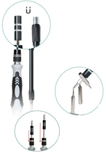 Rekotools-115-ın-1 Elektronik Hassas Tornavida Seti Taşınabilir