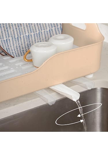 Porsima Akl-060 Bej Lüks Tabaklık Bulaşıklık Bulaşık Sepeti