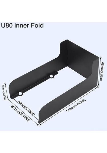 Besthome1 Geçirmez Metal Kapı Zili Kapağı Seti, 2 Adet, 14.5x8.7x5.5 Cm, Siyah Siyah