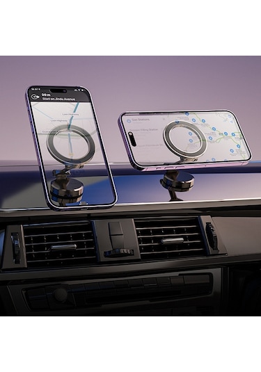 Dexmon Magsafe Katlanabilir Mıknatıslı Mini Araç İçi Telefon Tutucu