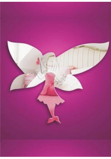M3 Decorium Küçük Peri Dekoratif Ayna Gümüş