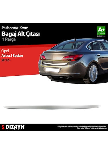 S-Dizayn Opel Astra J Sd Krom Bagaj Alt Çıtası 2012 Üzeri N11.2573