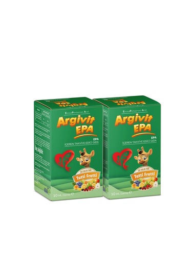 Argivit Epa Damla Balık Yağı Tutti Frutti Aromalı 2 x 10 ML