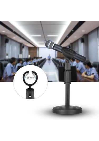 Xiyyadms Yüksekliği Ayarlanabilir Metal Mikrofon Stendi - Maksimum 345mm Yükseklik